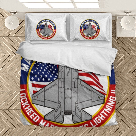Lockheed Martin F-35C Lightning II - Made in USA Bedding Sets