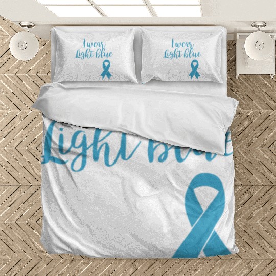 I Wear Light Blue For Dad Bedding Sets Prostate Cancer