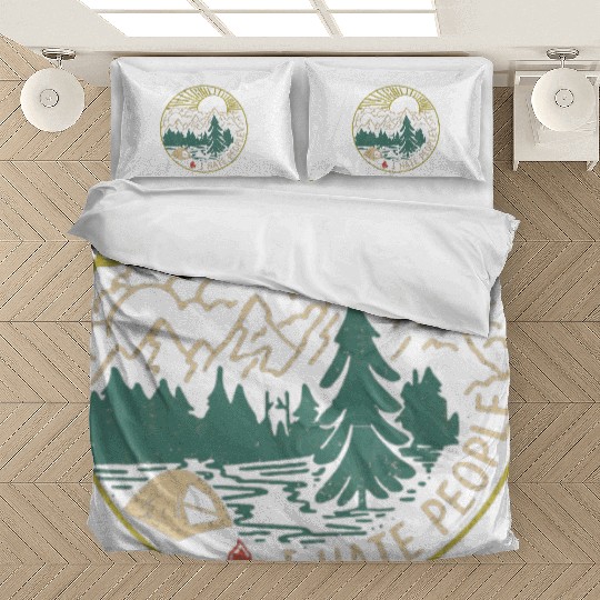 I hate people camping hiking Bedding Sets