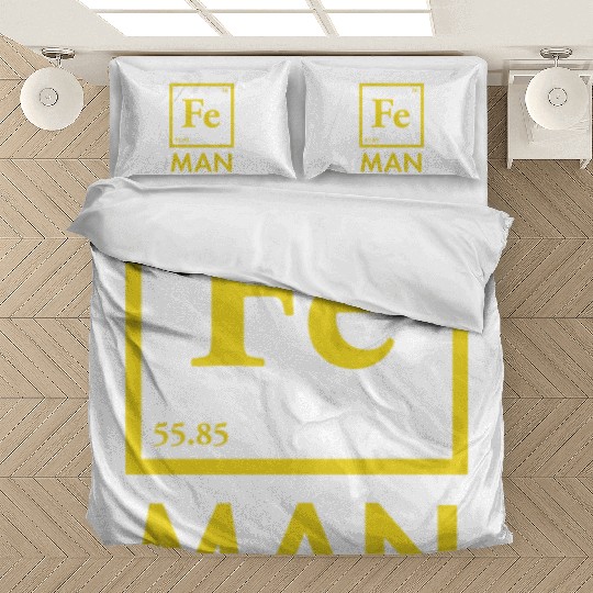 funny iron man science chemistry fe Bedding Sets