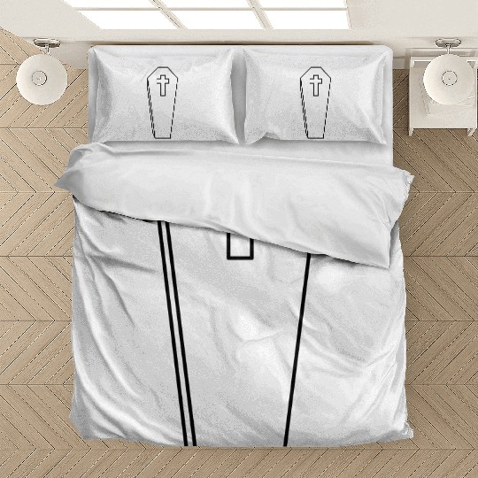 coffin burial cross grave cemetery dead gravestone Bedding Sets