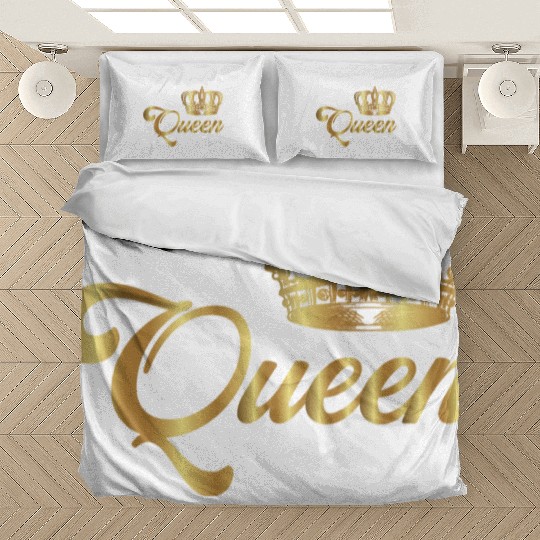 Crown Crowns King Queen JGA Wedding Bride Groom Pr Bedding Sets