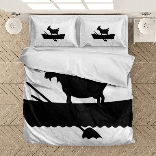 goat in a boat Bedding Sets