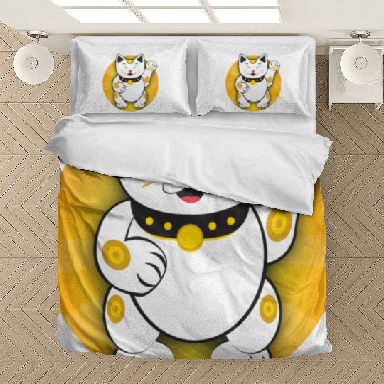 Maneki Neko - Japanese Lucky Cat Bedding Sets
