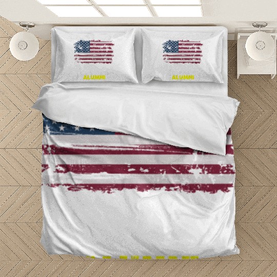 DD-214 Us Armed Forces Alumni American Flag Bedding Sets