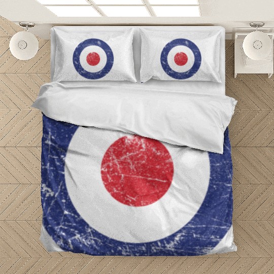 Distressed Target Bullseye British RAF Roundel Bedding Sets