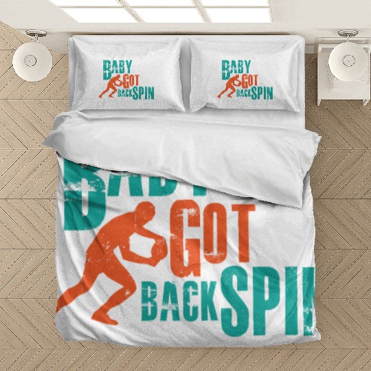 I play table tennis with backspin and backhand Bedding Sets