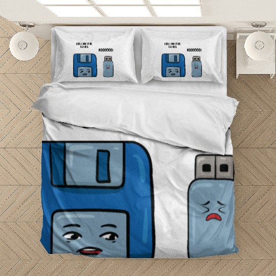 Floppy Disc USB Data Nerd Computer Science Gift Bedding Sets
