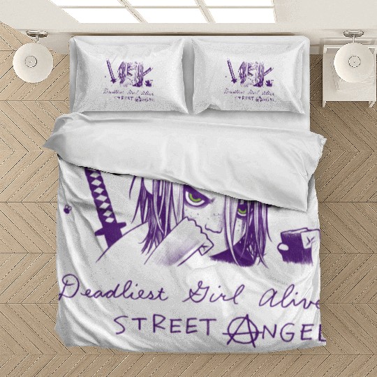 Deadliest Girl Alive STREET ANGEL Bedding Sets