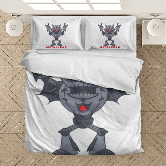 Heavy Metal Robot Bedding Sets