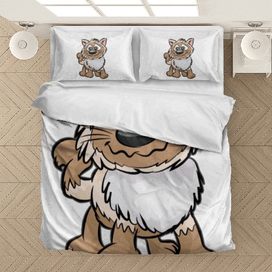 WEIRD CAT Crazy Mad funny Cartoon Comic Gift Bedding Sets