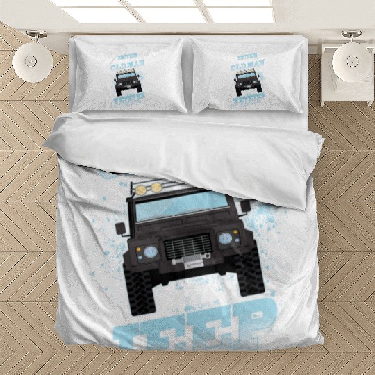 Never Underestimate An Old Man With A Jeep Bedding Sets