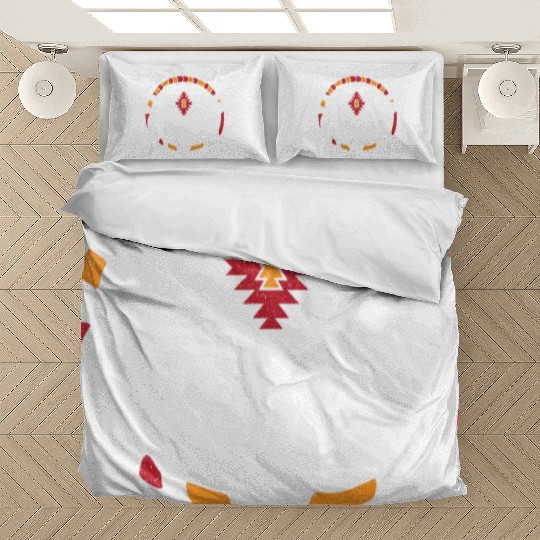 Aztec Pattern Cow Skull Cowboy Indian Mexican Bedding Sets