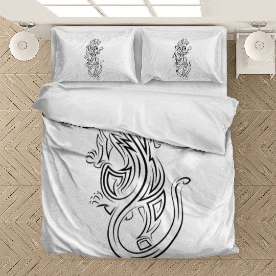 Classic White Tribal Panther Bedding Sets