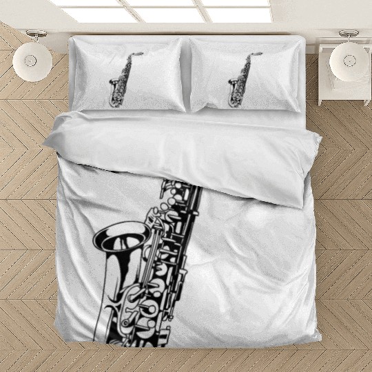 Saxophone Musician Music Jazz Swing Concert Gift Bedding Sets