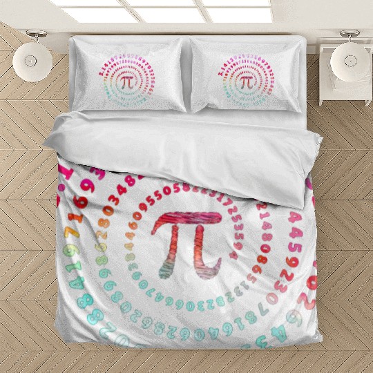 Pi Spiral Novelty Bedding Sets for Pi Day