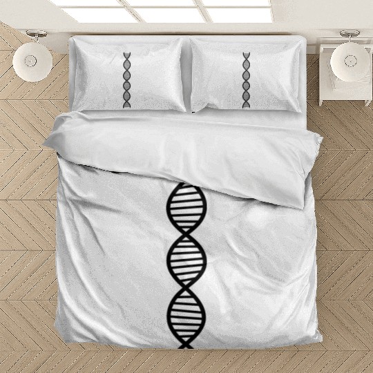 researcher dna science gene spiral laboratory biol Bedding Sets