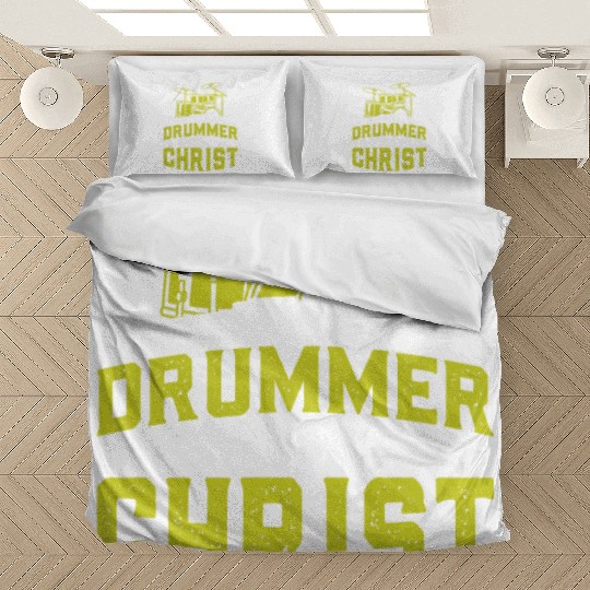 Drummer and Jesus Drums Drumming Drumsticks Gift Bedding Sets