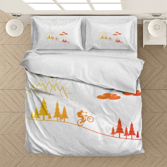 MTB mountain bike cycling bicycle kids Bedding Sets
