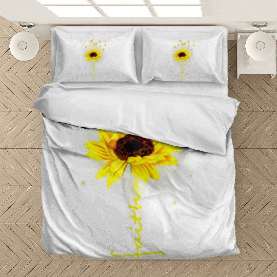 Faith Butterfly Sunflower Flower Bedding Sets