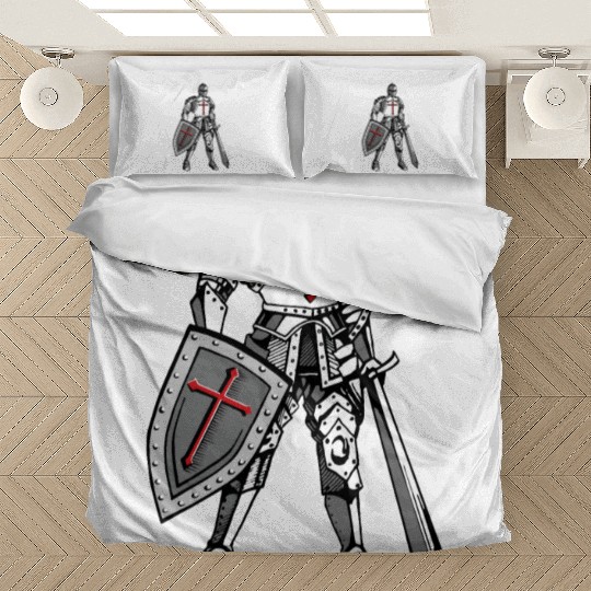 Knights Templar Crusader Cross Armor Bedding Sets