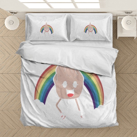 I Hate People Middle Finger Funny Rainbow Gift Bedding Sets