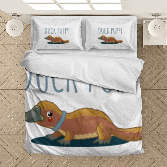 Duck Puppy Duck puppy sweet gift platypus cute Bedding Sets