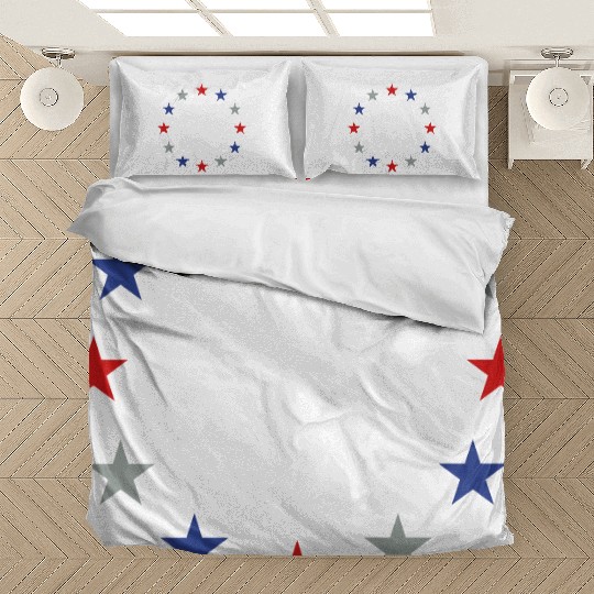STAR STARS AMERICAN CIRCLE Vector Bedding Sets