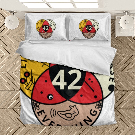 42 Angel Number Life Universe Everything Bedding Sets