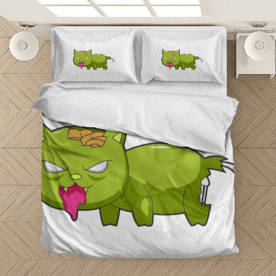 Zombie cat blood Halloween Bedding Sets