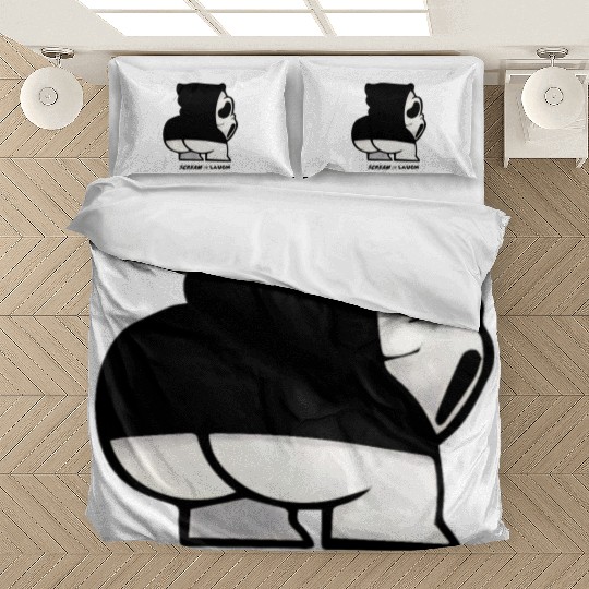 Ghost creature scream or laugh Bedding Sets