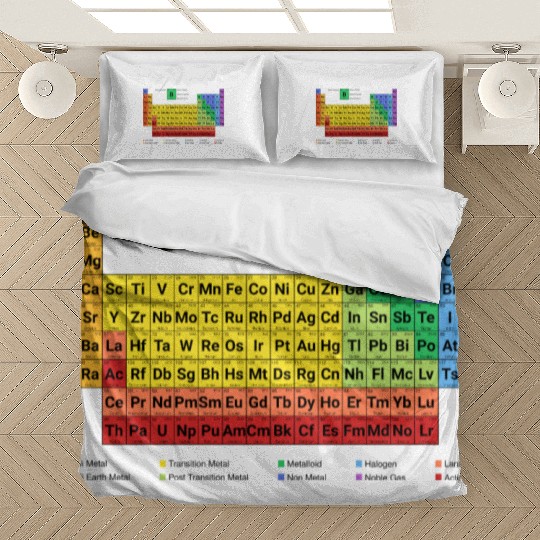 Periodic Table Elements Chemistry Bedding Sets