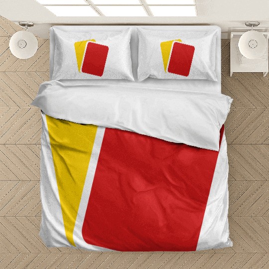 Red yellow card Bedding Sets