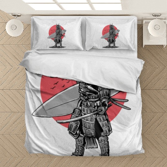 Samurai Surfer Red Sun Bedding Sets