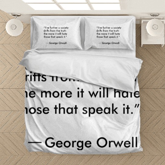 Truth quote by George Orwell Bedding Sets