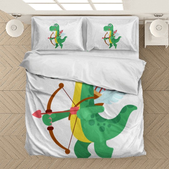 Lovely Dinosaur cupid in Valentine's day Bedding Sets