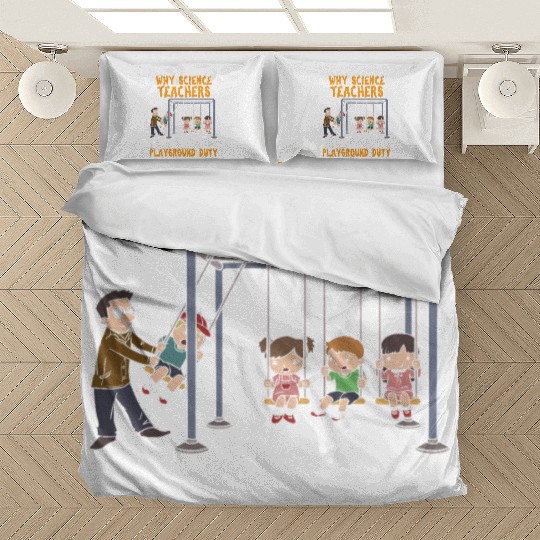 Funny Science Teacher Pendulum physics Bedding Sets