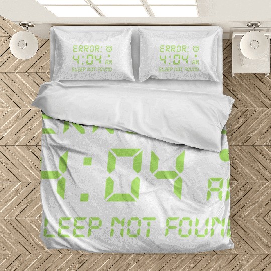 Error 404, sleep not found funny programmer gamer Bedding Sets