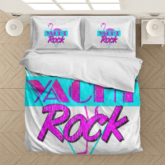 Yacht Rock Retro Flamingo Bedding Sets