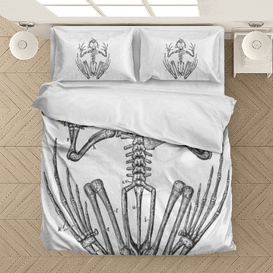 Frog skeleton anatomy Bedding Sets