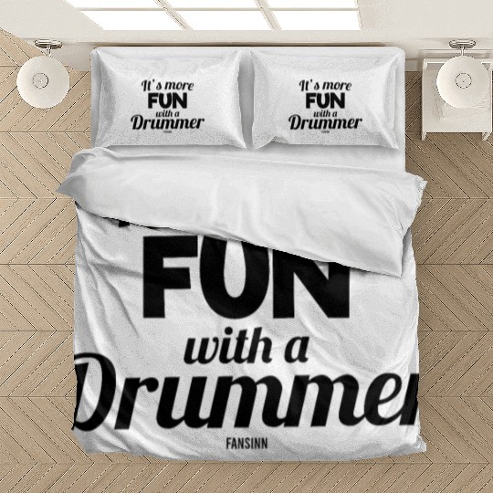 Drummer percussion music drum singing Bedding Sets