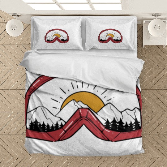 Skiing Goggles - For Skiers Bedding Sets