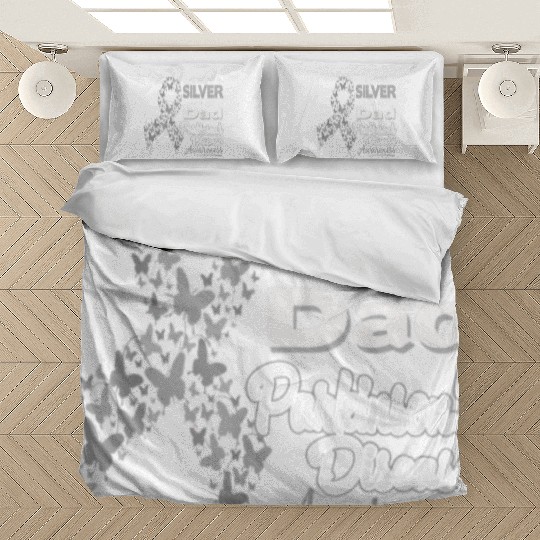 I Wear Silver for My Dad Parkinson Disease Aware Bedding Sets