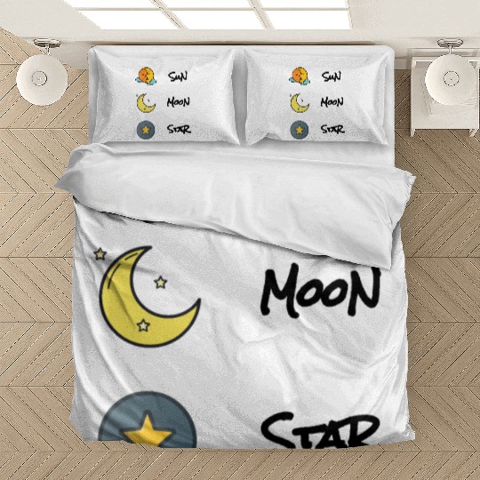 sun moon and star Bedding Sets