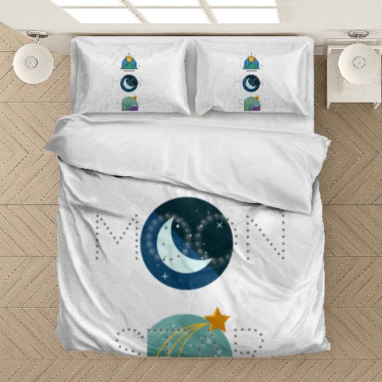 sun moon and star Bedding Sets