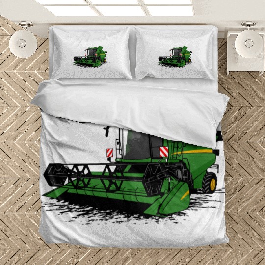 combine harvesters - farmer - agriculture - farm Bedding Sets