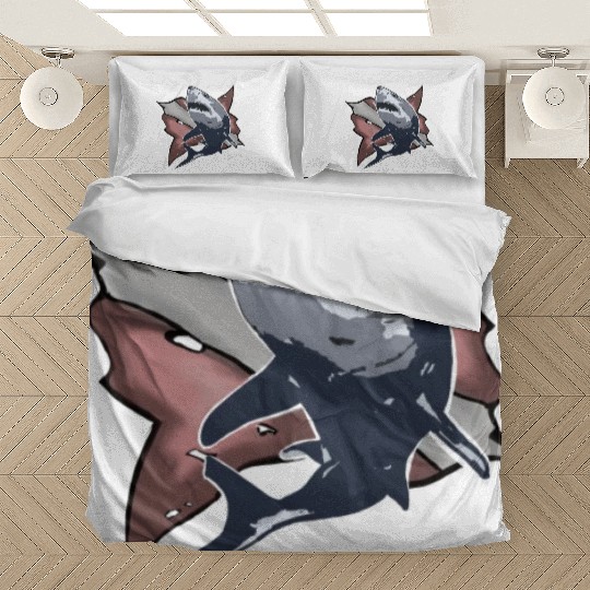 Scuba Diving Shark Gift holiday retro Bedding Sets
