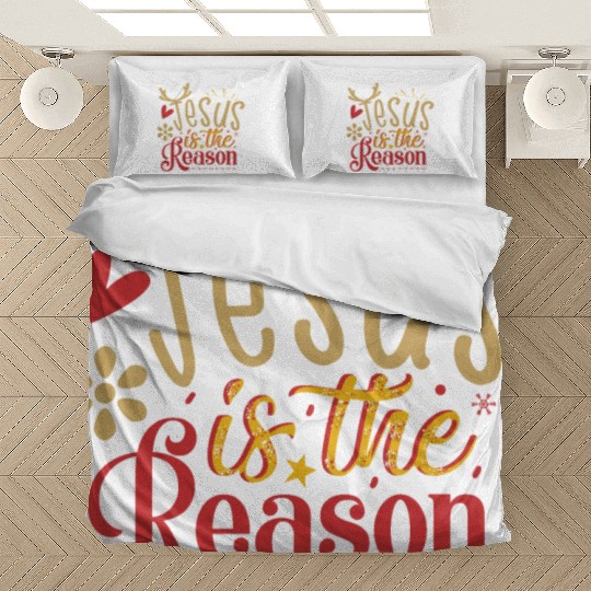 Jesus Is The Reason Christmas Holiday Religious Bedding Sets