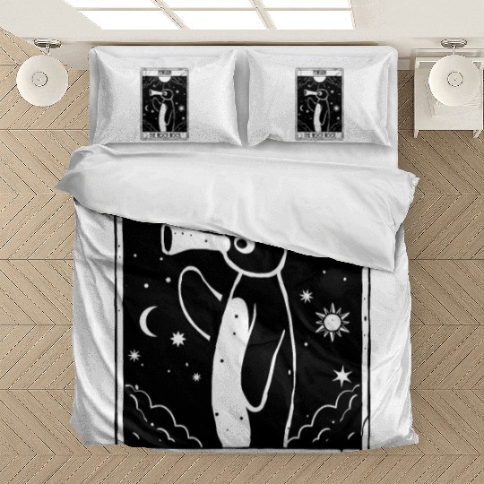 noot noot tarot card rainbow vintage distressed Bedding Sets