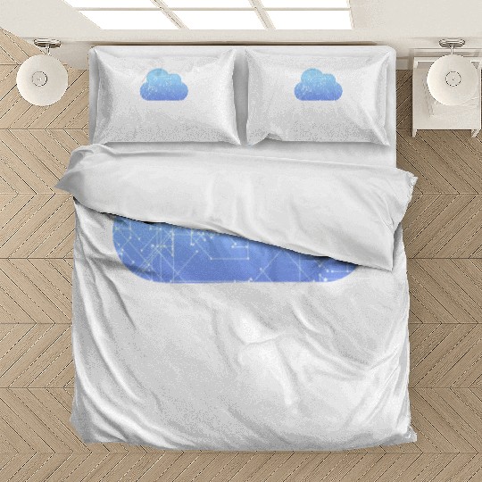 Data Analytics Cloud Data Rain Binary Geek Gift Bedding Sets